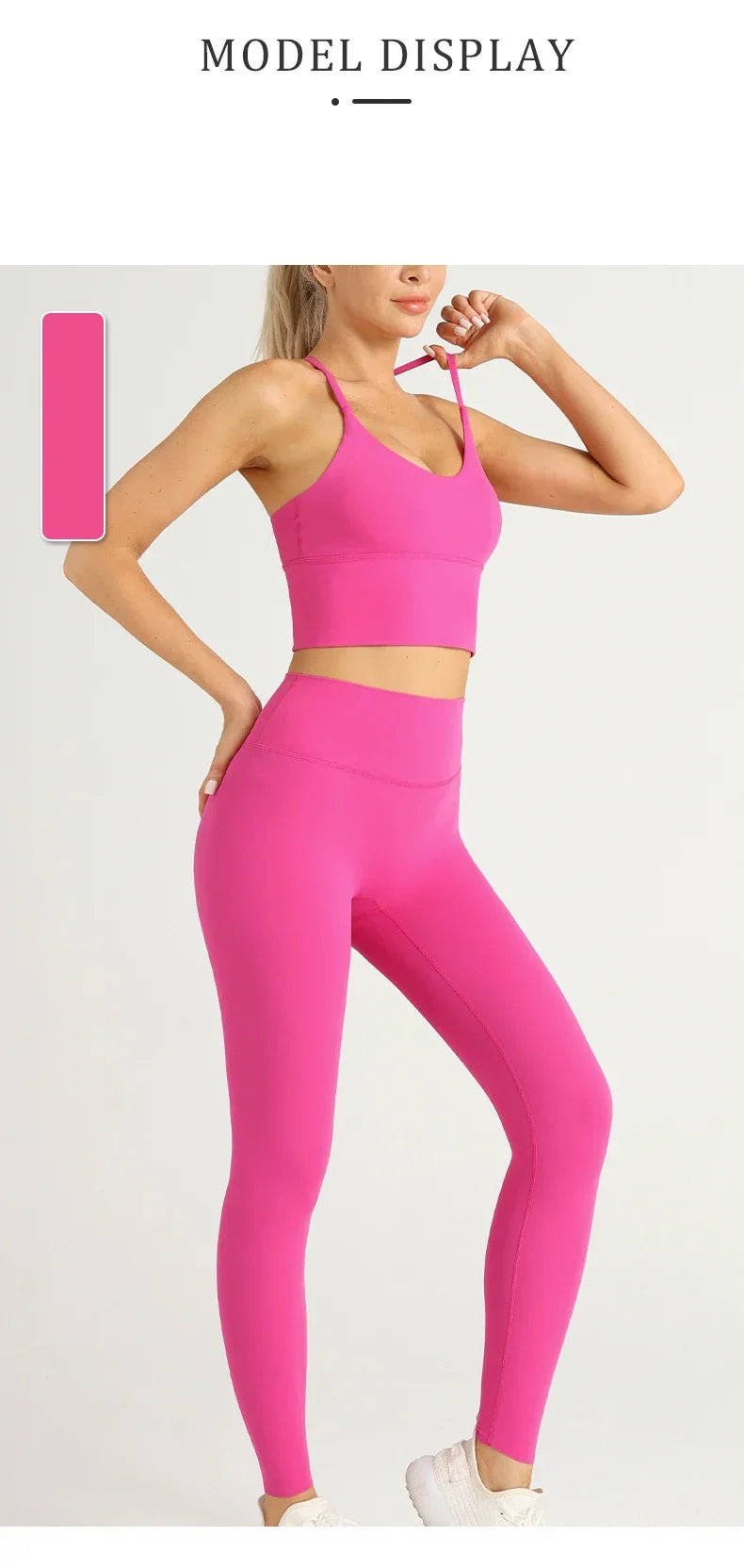 2 Piece Yoga Set Push Up Sports Bra Leggings