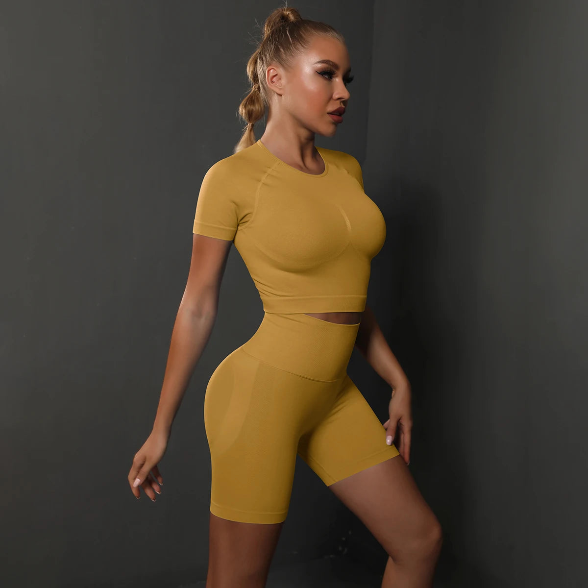 2PCS Seamless Women Yoga Set