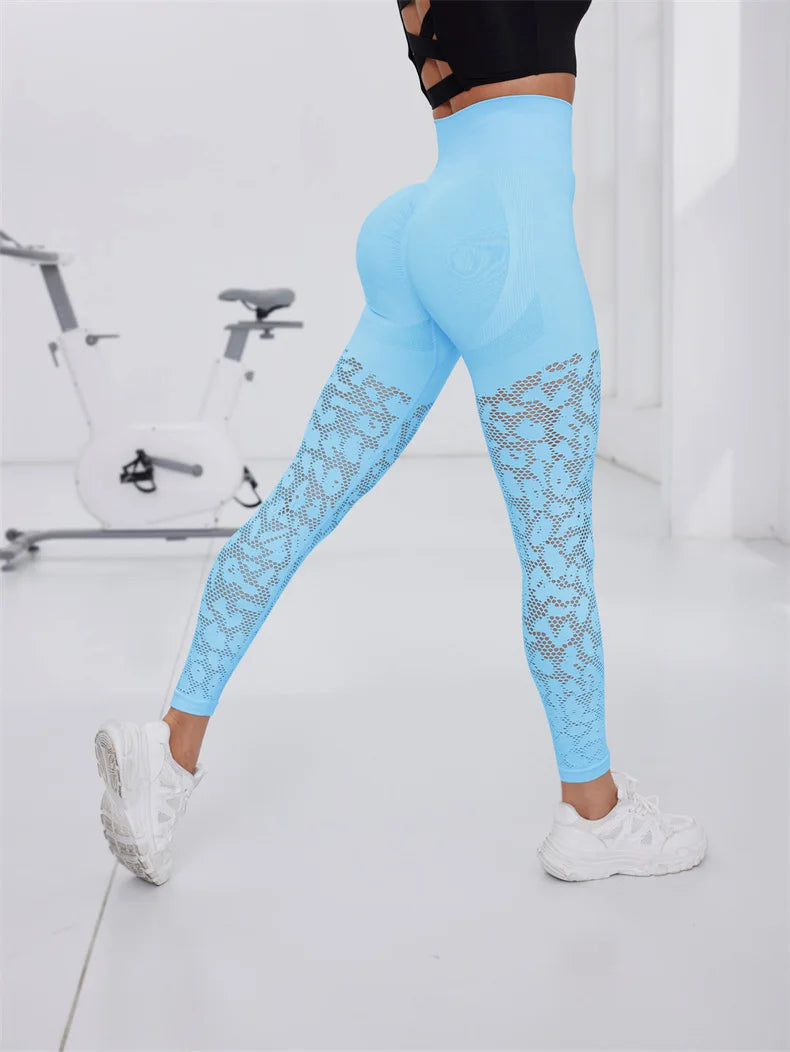 Seamless Yoga Pants Breathable High Waisted Leggings