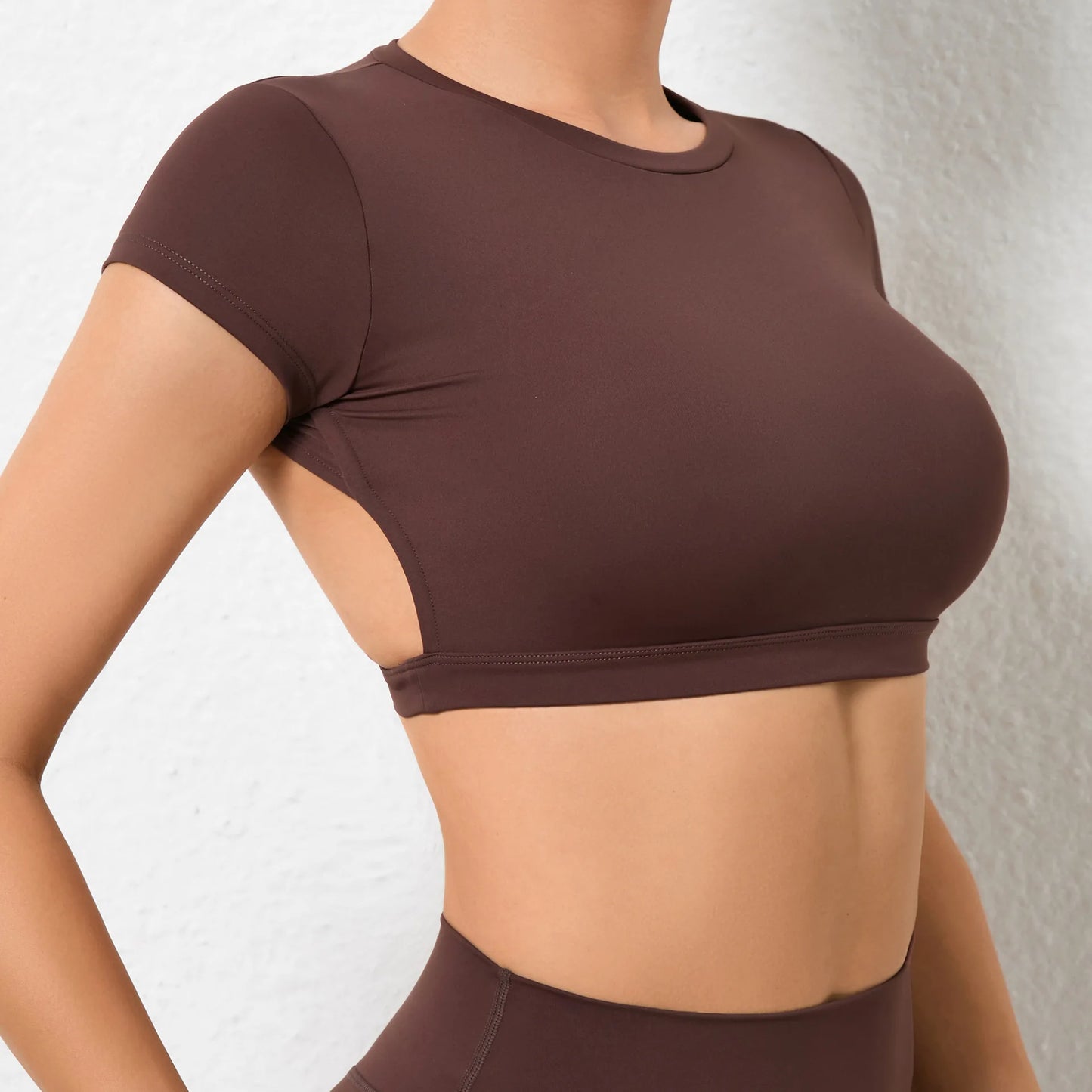 Breathable Workout Tops Backless Yoga Crop Tops