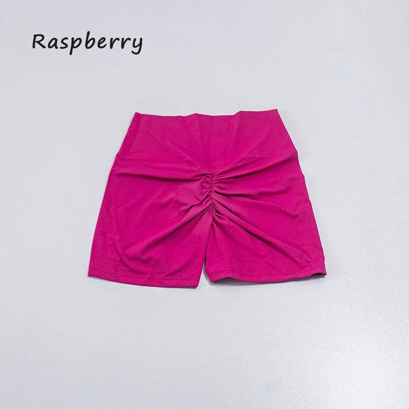 Women's sports shorts high elasticity tight fitting high waist and buttocks