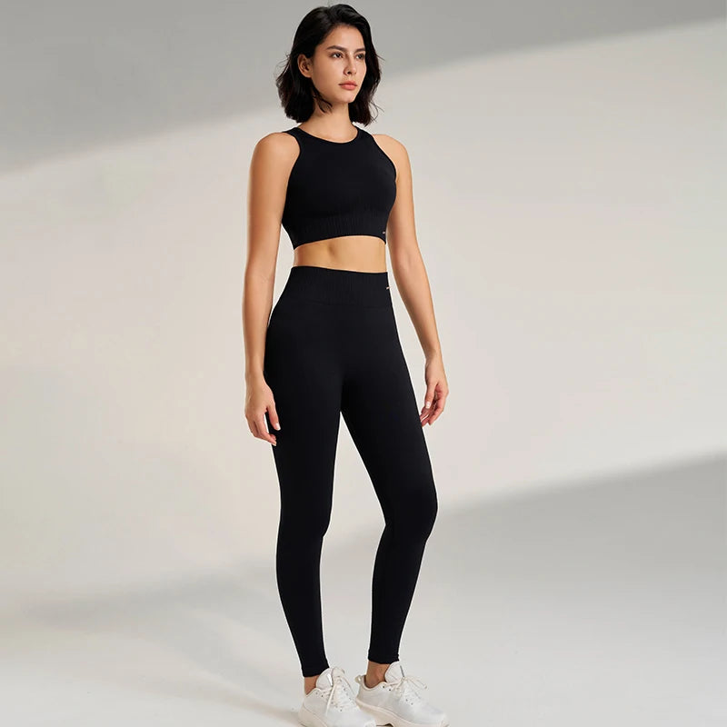 Yoga Leggings and Top Two Piece Set