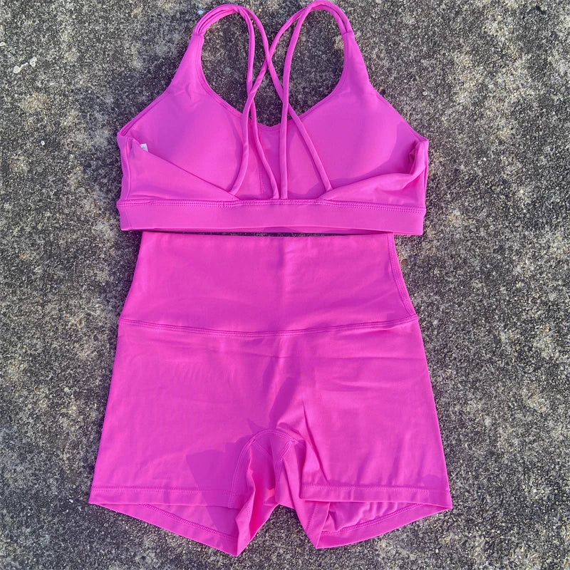 2 Piece Yoga Shorts Set