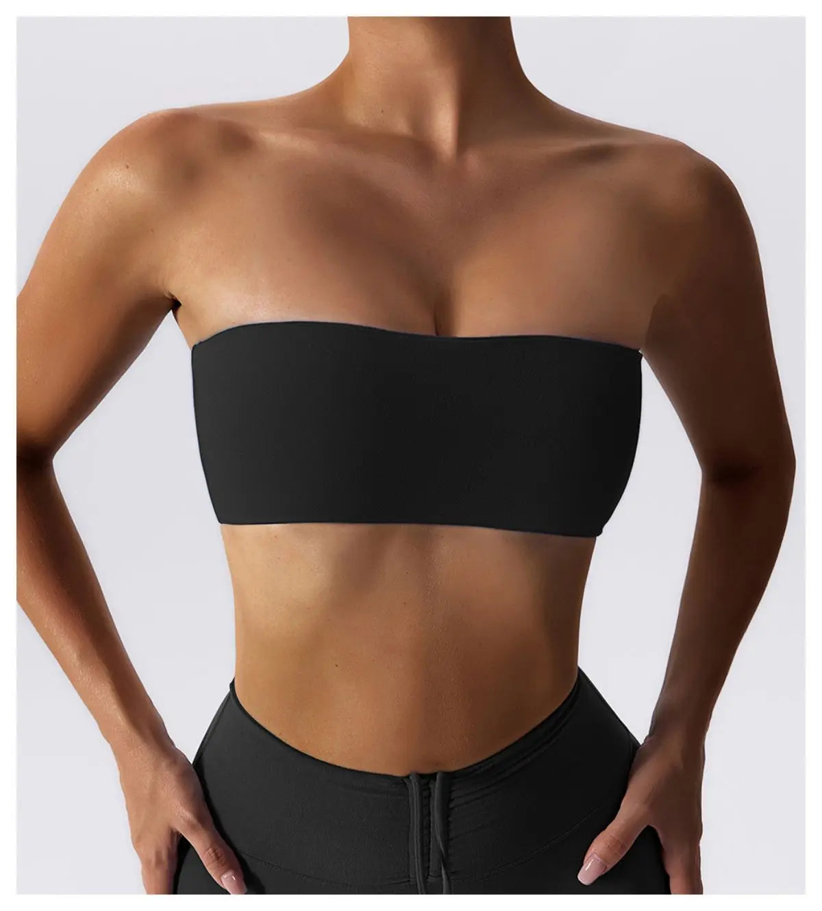 Strapless Sports Bra Quick-Drying Yoga Tube Top