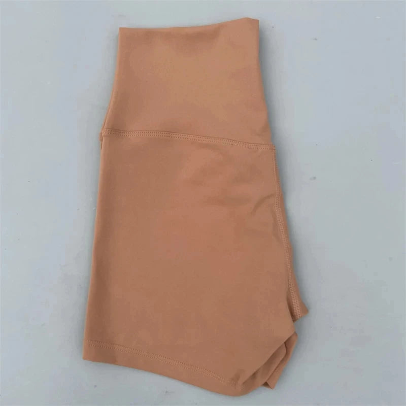 Solid Color tight Women Fitness Sport Short