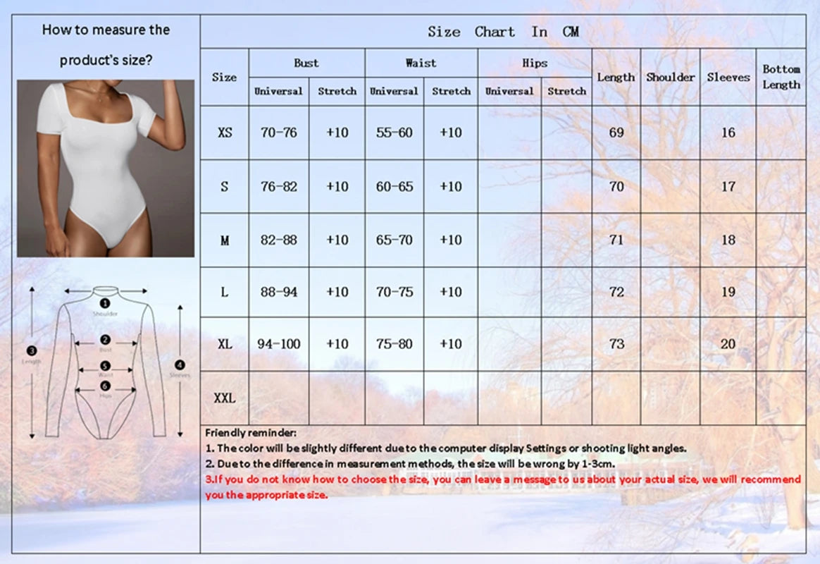 Short Sleeve Bodysuits Square-Cut Collar Solid Bodycon