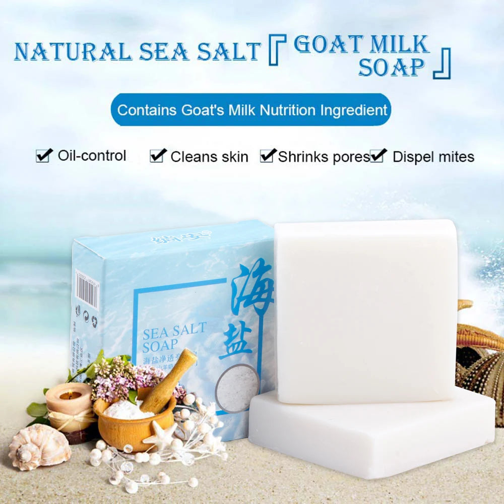 Sea Salt Soap Goat Milk Moisturizing Face Wash