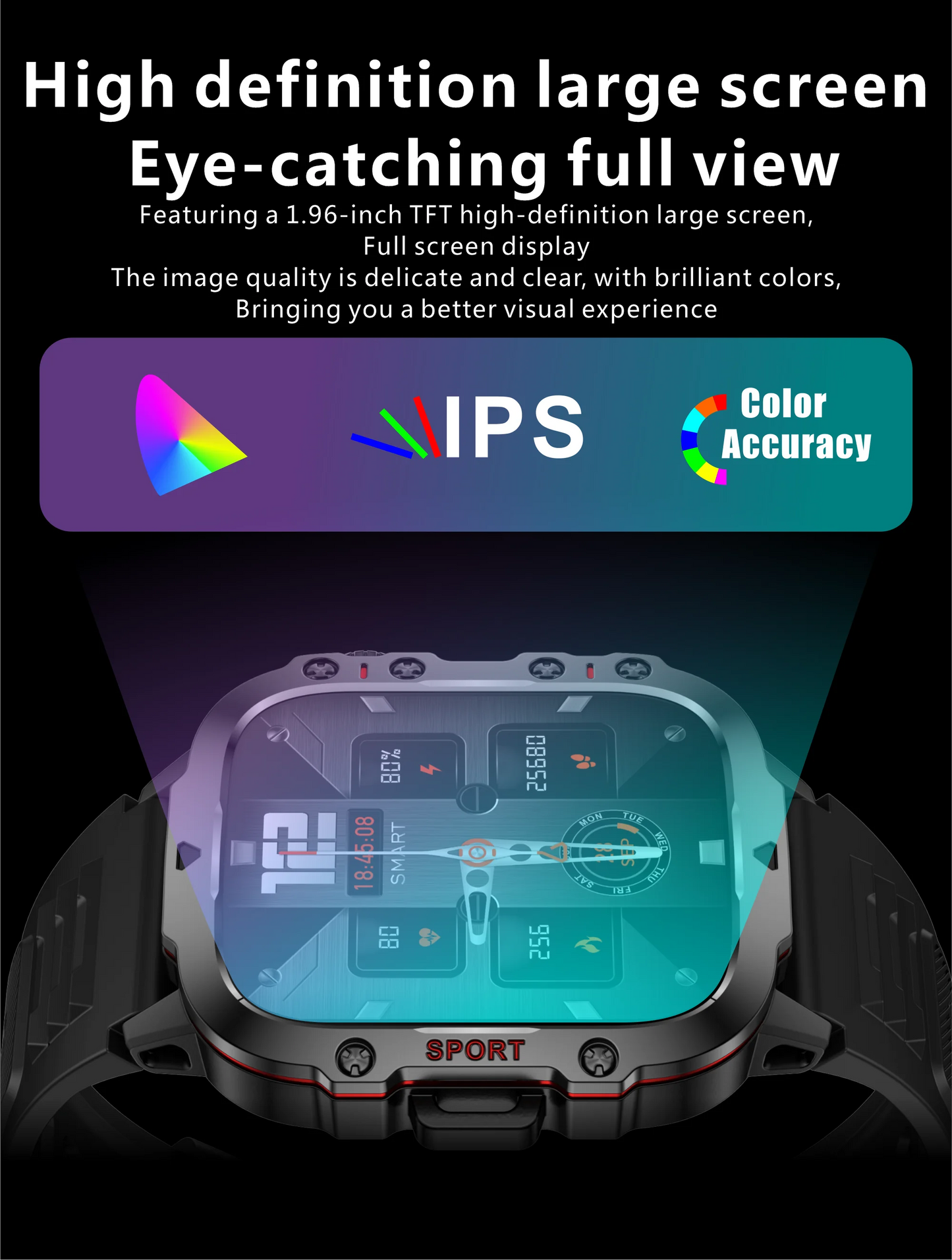 Original Men Smart Watch Bluetooth Call Fitness Clock 3ATM IP68 Swim Waterproof Sports Smartwatch