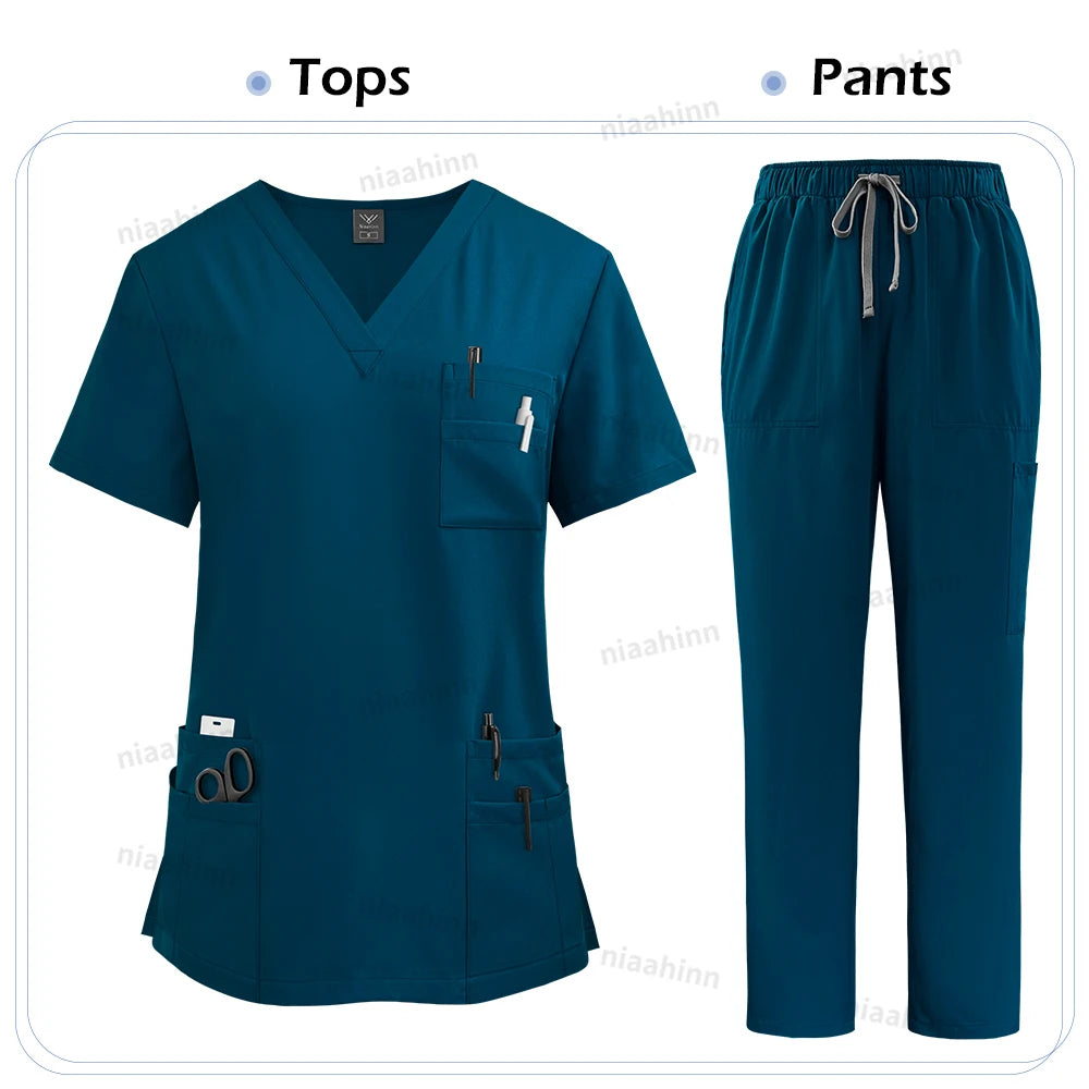 Medical Clothing for Unisex Tops and Pant Set