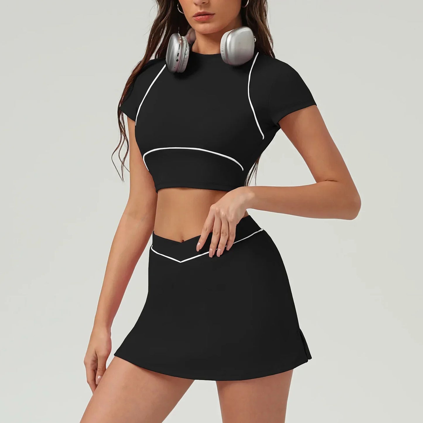 High Waist Quick-drying Backless Skinny Yoga Set
