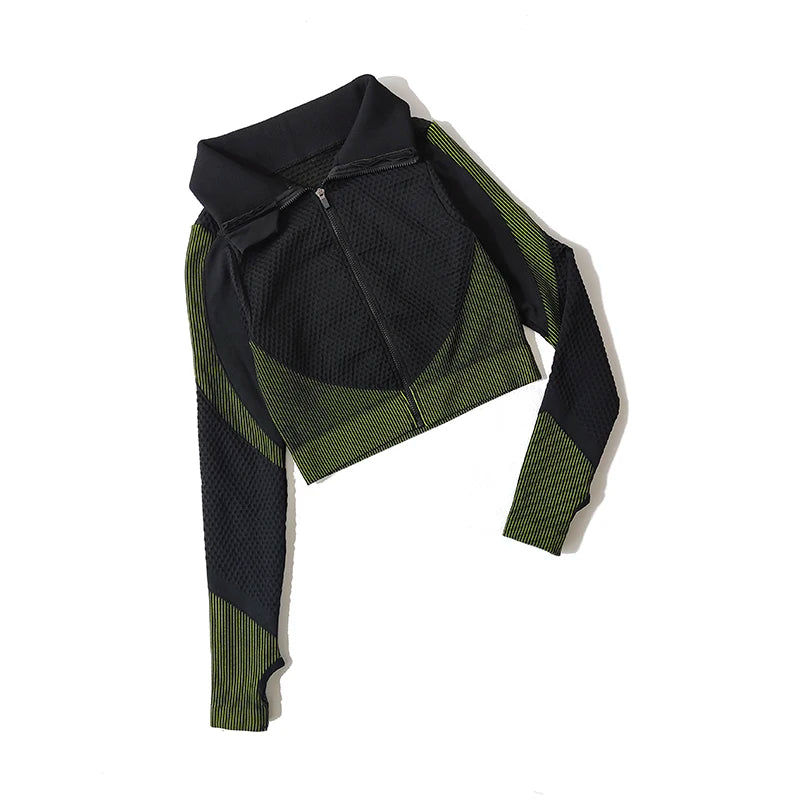 Yoga-Top Vital Seamless Zipper Long Sleeve