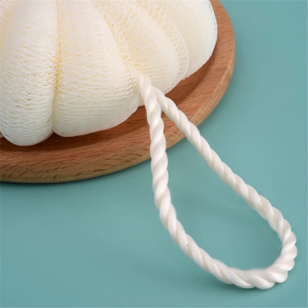 Bath Bubble Ball Exfoliating Scrubber Soft Shower Mesh Foaming Sponge