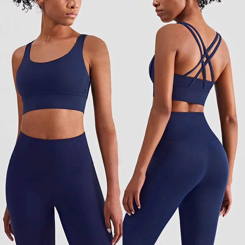 2 Piece Yoga Push Up Sports Bra Leggings Suit