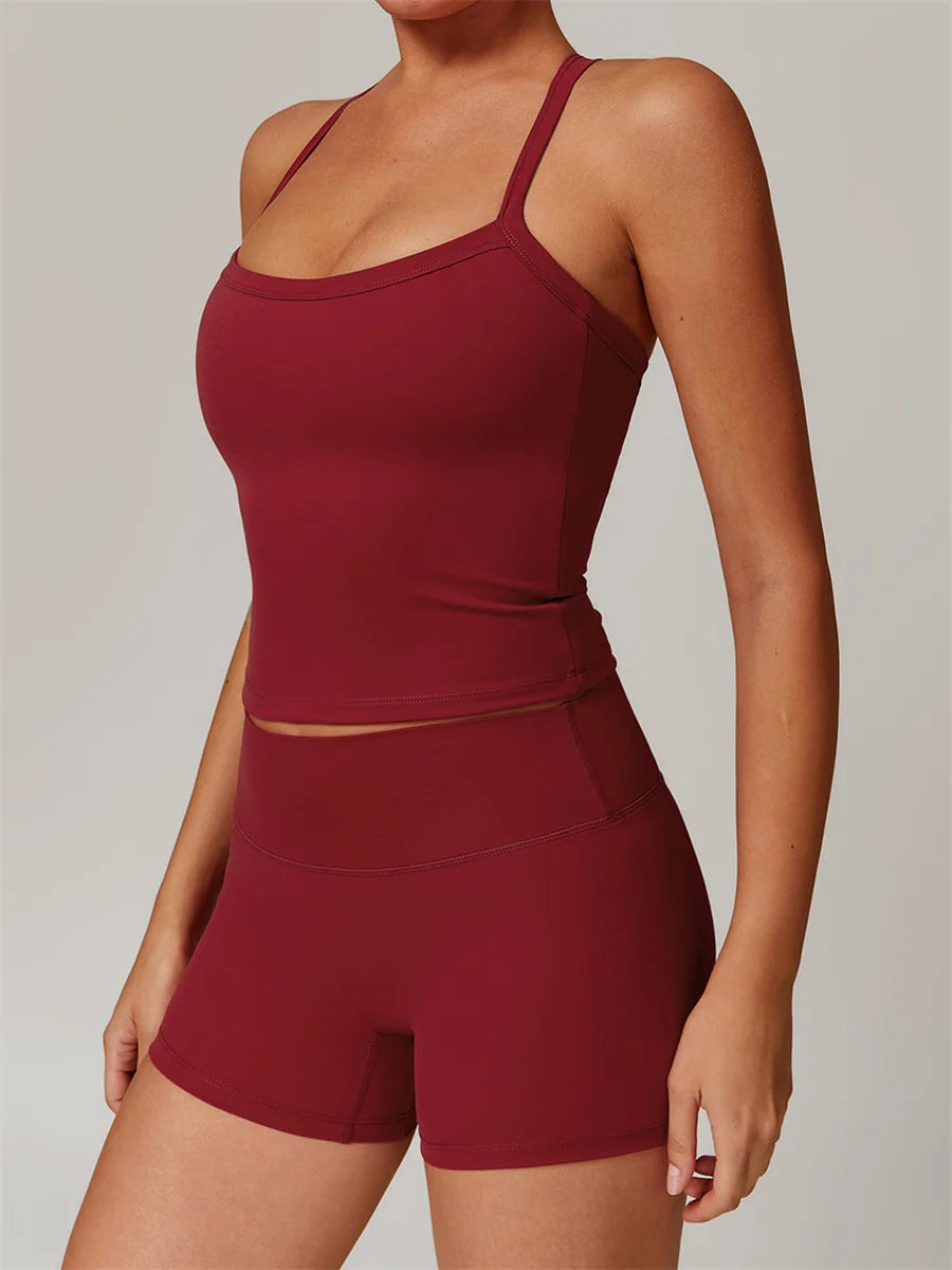 Sexy Spaghetti Strap Yoga Set