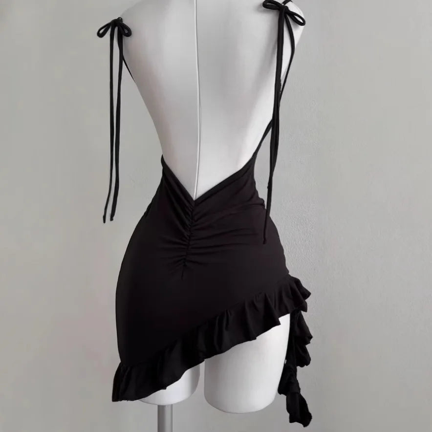 2025 Sexy Sleelveless Backless Mini Dress