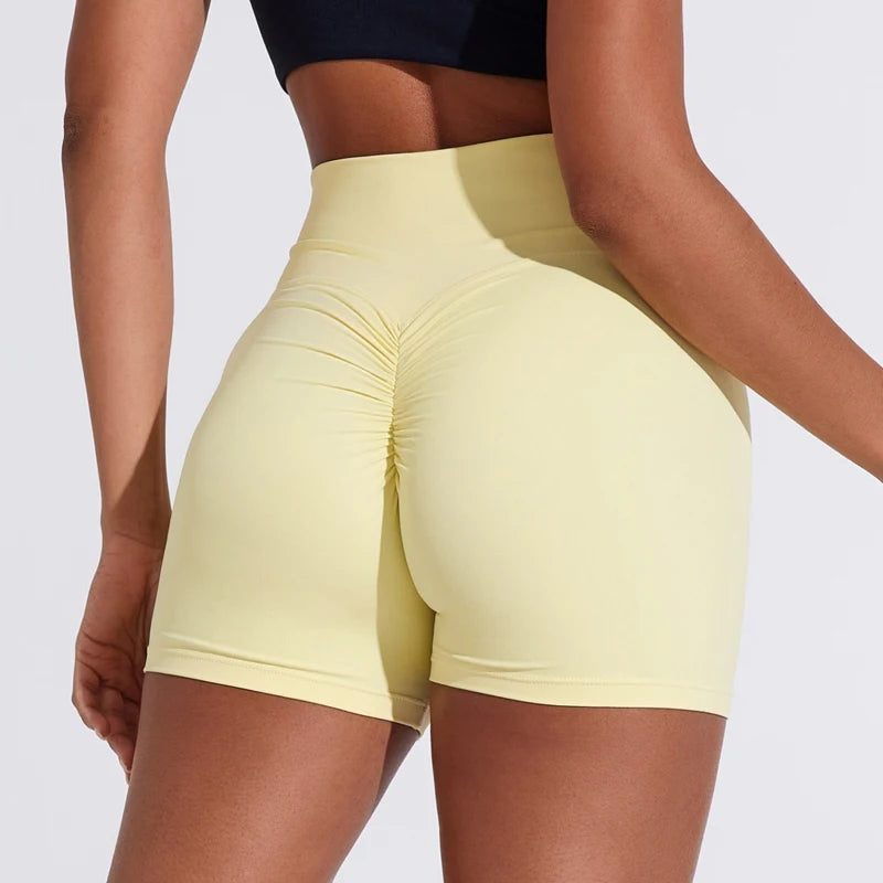 Women's sports shorts high elasticity tight fitting high waist and buttocks