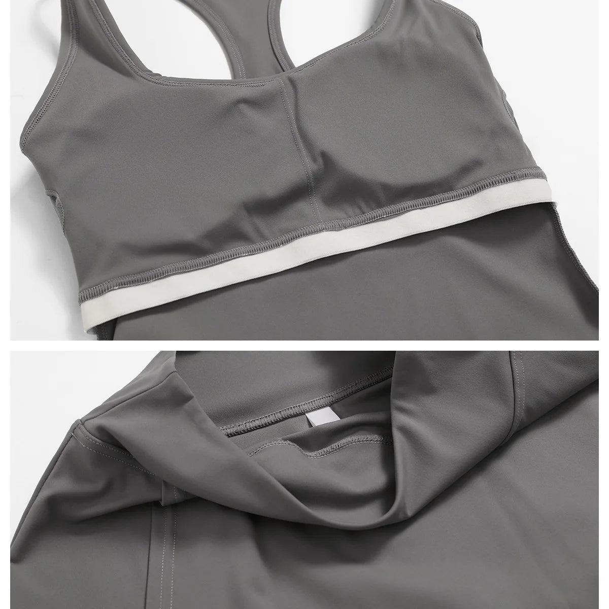 Yoga Sets 2 piece Seamless Leggings Tank Shorts Suit