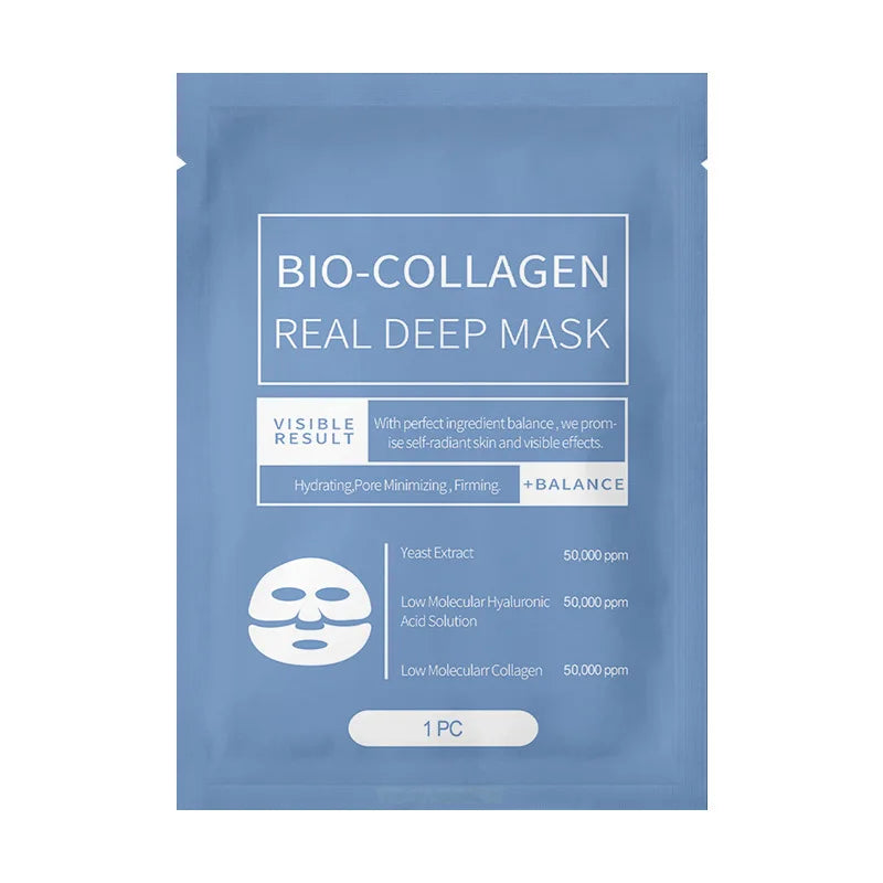 1/3/5/10PCS Bio Collagen Face Mask Anti Wrinkle Fade Face Fine Line Lift Firm Skin Anti-Aging Brighten