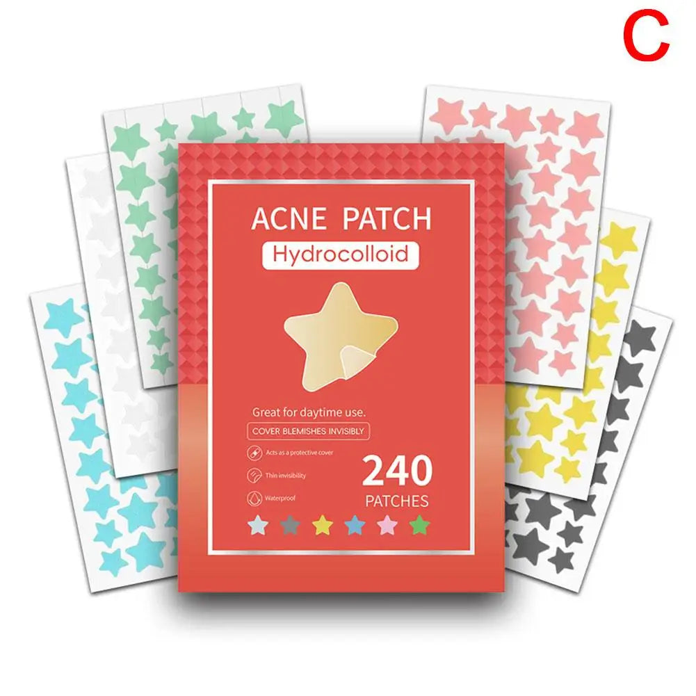 Colorful Star Pimple Patch Invisible Acne Removal Skin Care Stickers