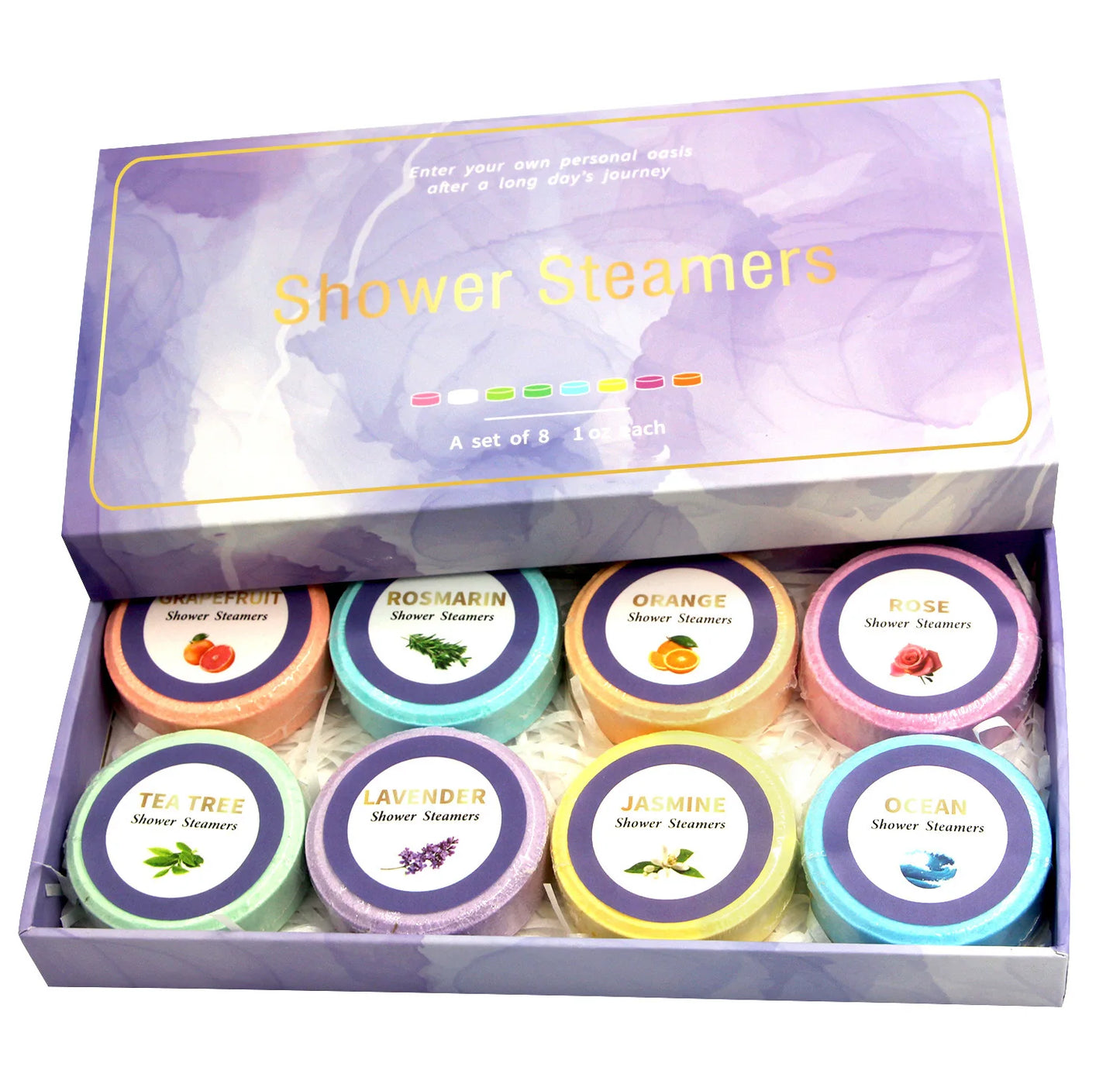 8PCS Bomb Bath Salt Gift Box Moisturizing Body Care
