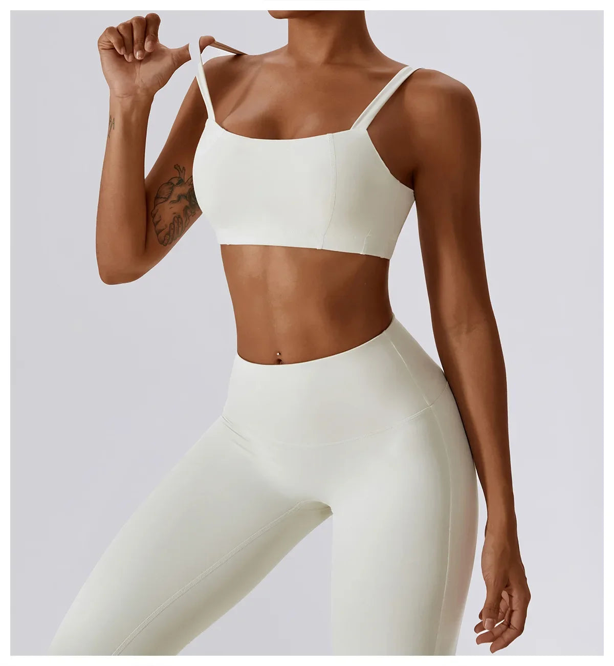 Yoga High Waist Leggings And Top Two Piece Set Seamless