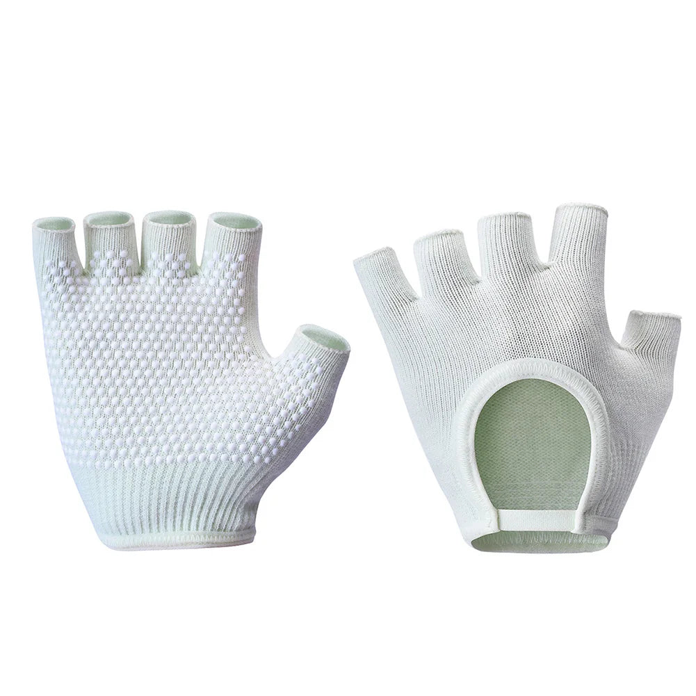 1Pair Half Finger Yoga Gloves, Cycling Gloves