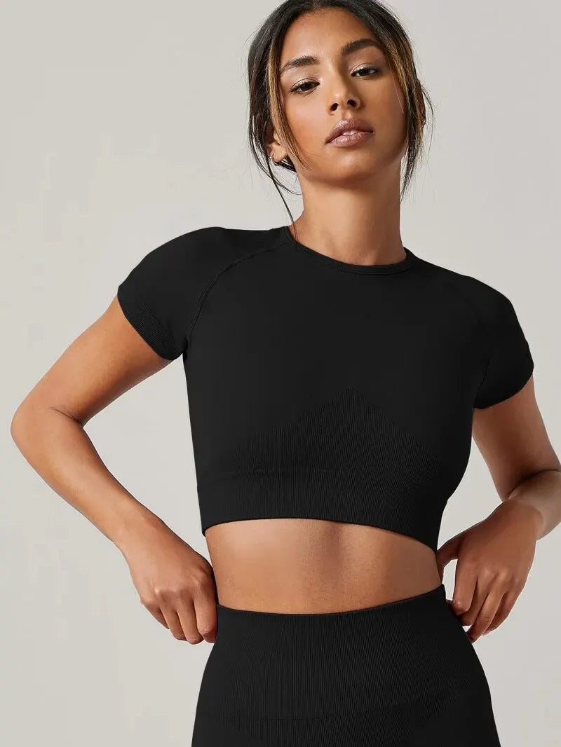 Yoga Top Seamless Sport T Shirts