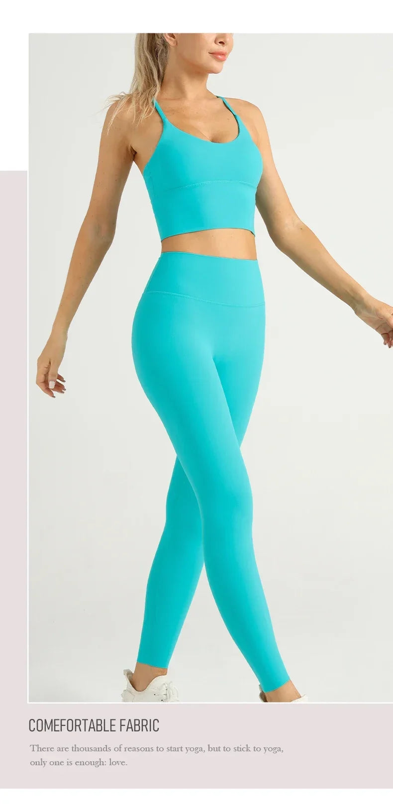 2 Piece Yoga Set Push Up Sports Bra Leggings