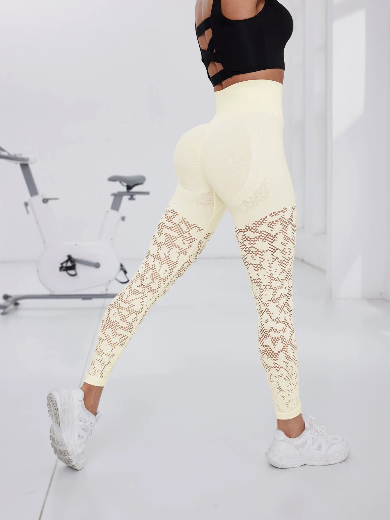 Seamless Yoga Pants Breathable High Waisted Leggings