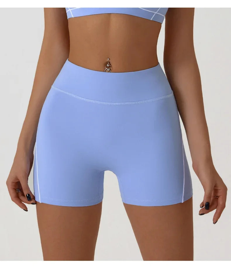 Women's Sports Shorts High Waist Hip Lifting Fitness Tight