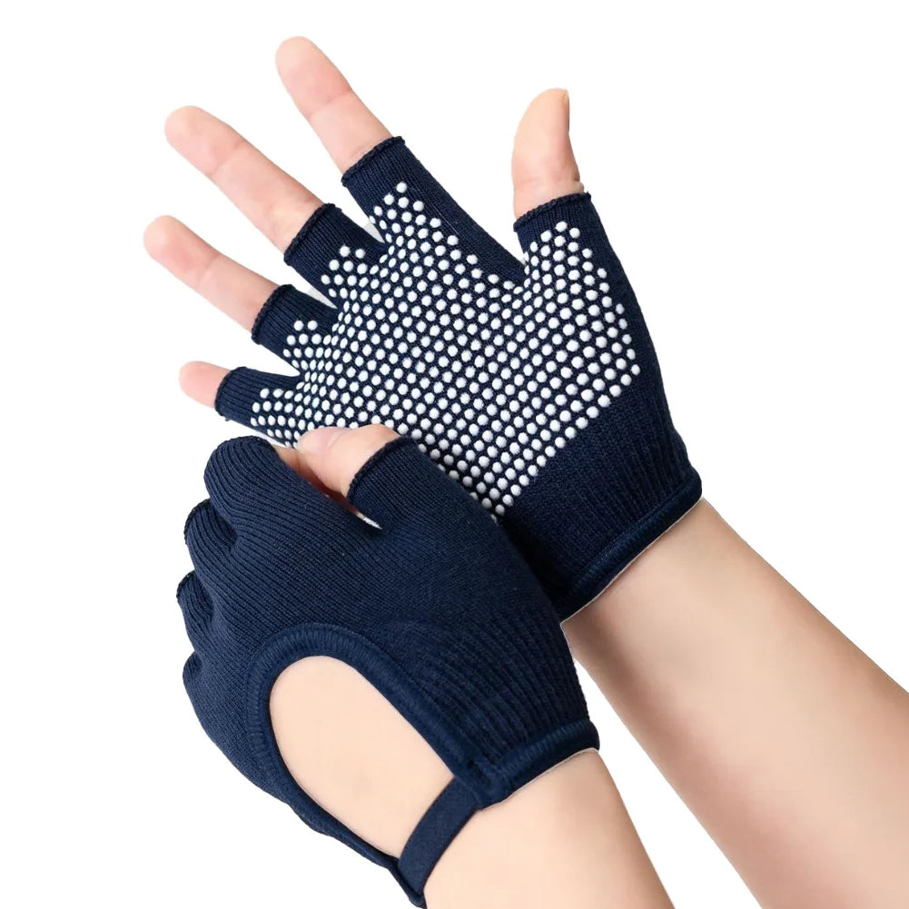1Pair Half Finger Yoga Gloves, Cycling Gloves