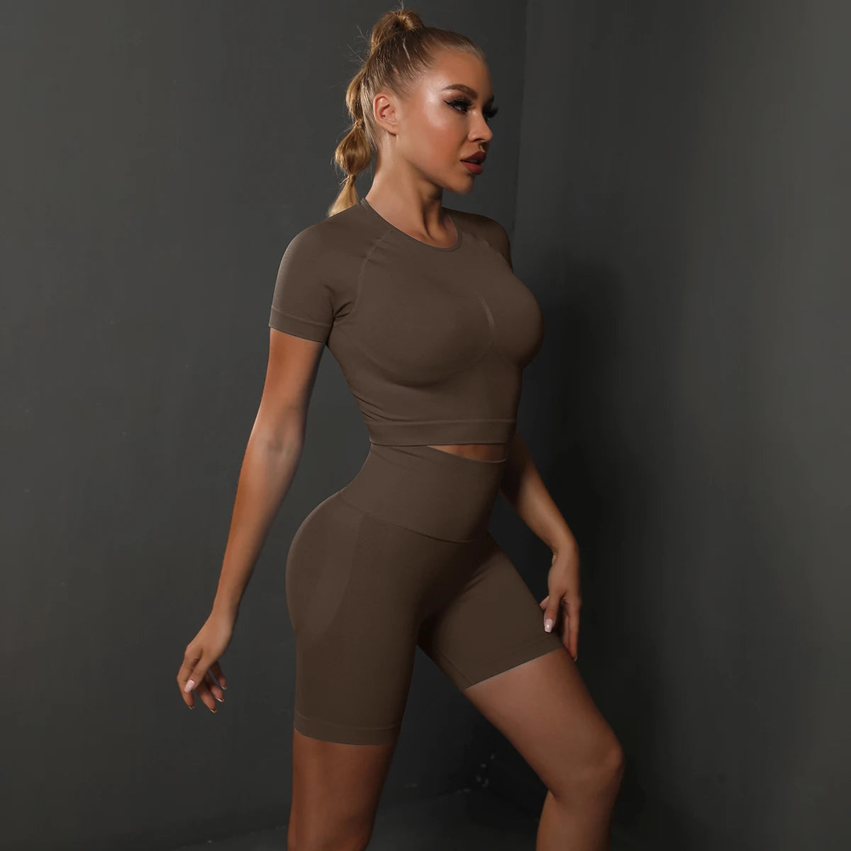 2PCS Seamless Women Yoga Set