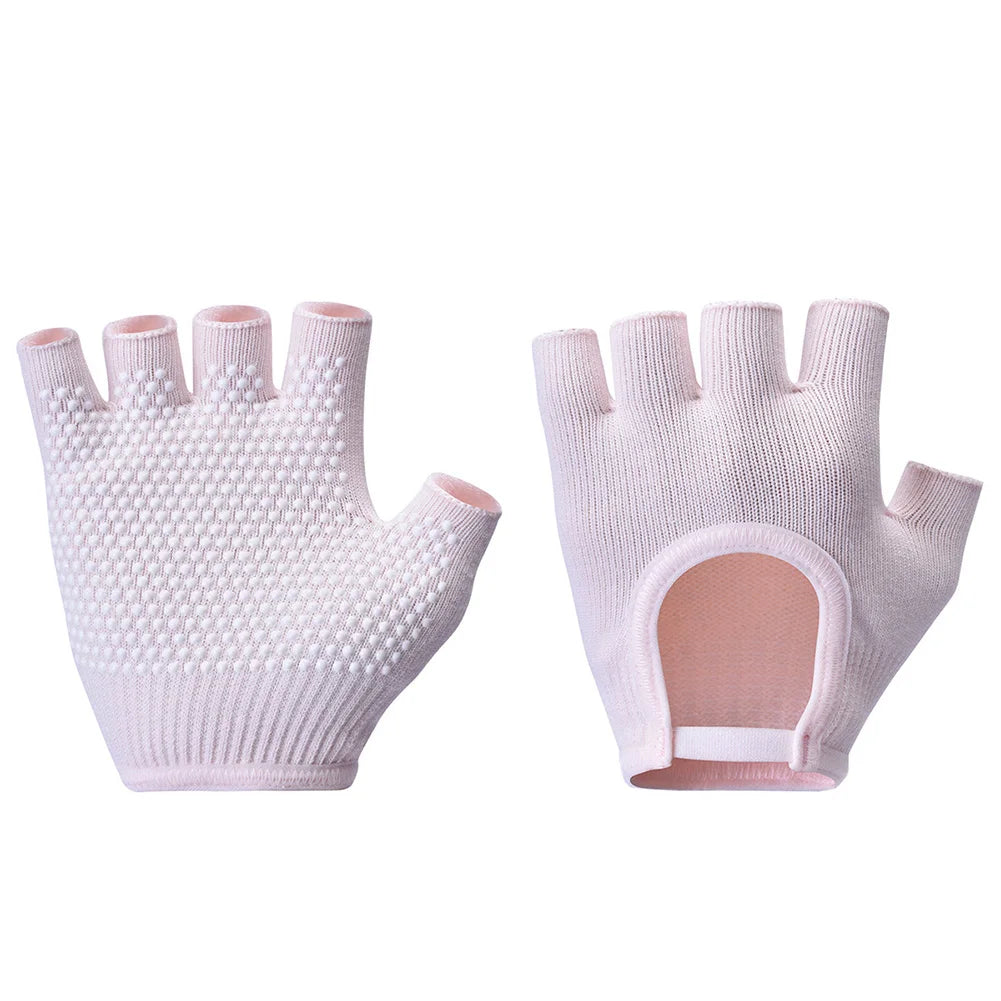 1Pair Half Finger Yoga Gloves, Cycling Gloves