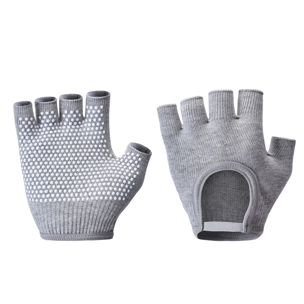 1Pair Half Finger Yoga Gloves, Cycling Gloves