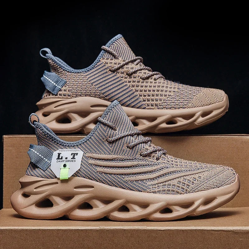 Men Sports Shoes Outdoor Breathable Mesh Shock-absorption