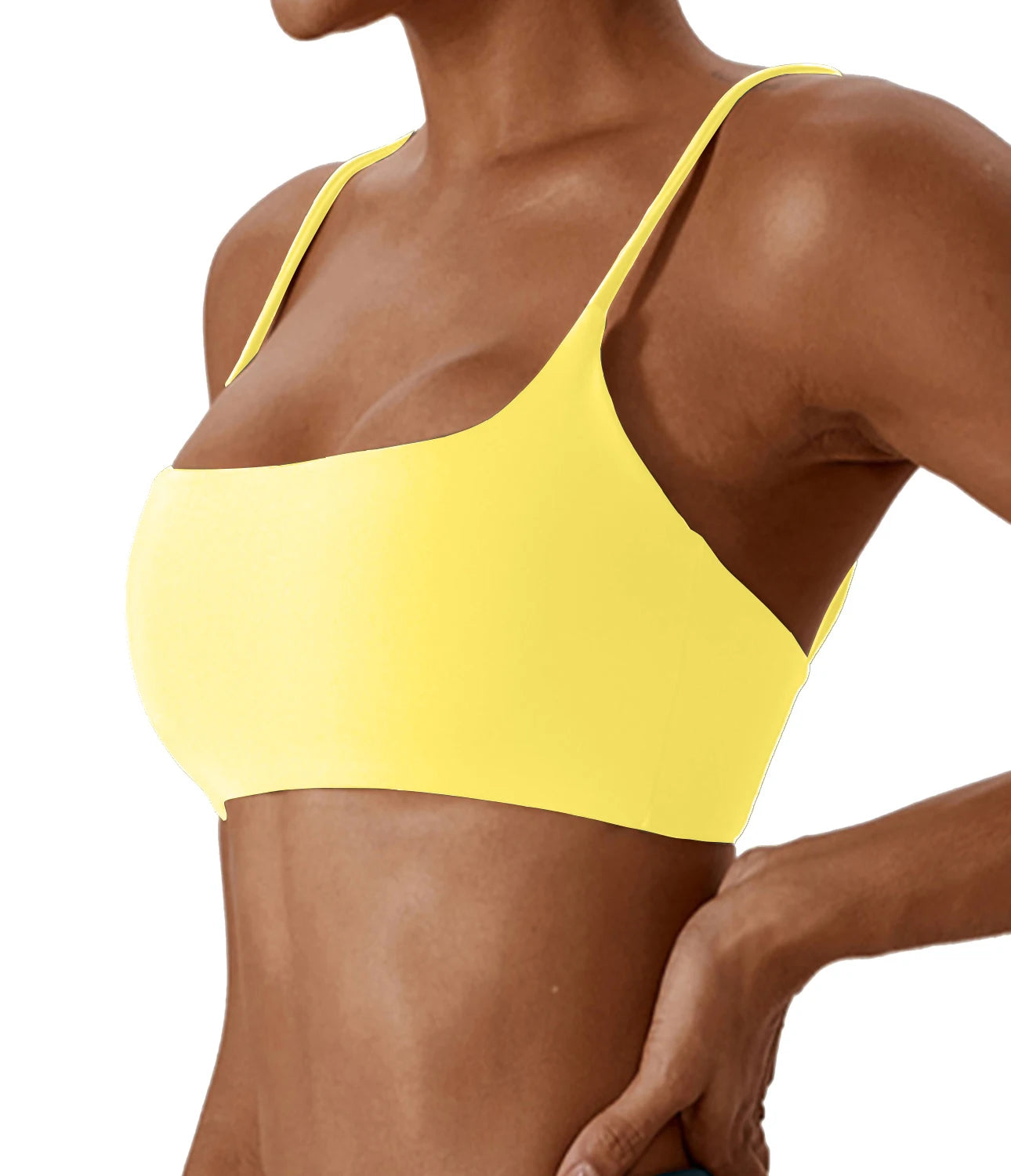 Super soft fabric back cross sports bra