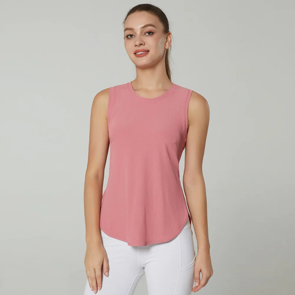 Women Gym Sports Tank Tops Quick Dry Sleeveless Back