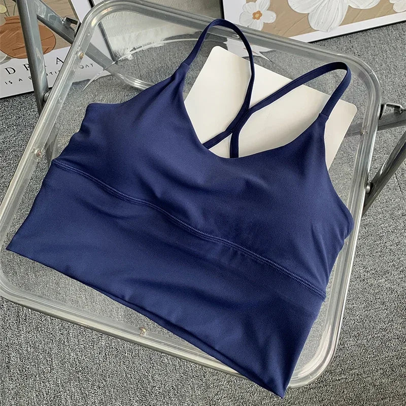 Fashion Sexy Cross Back Small Sling Yoga Underwear Vest