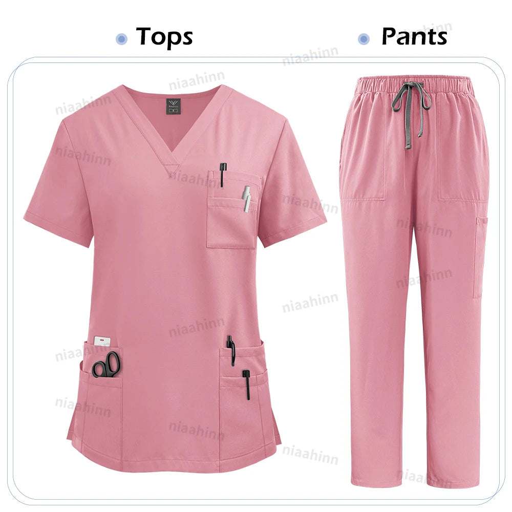 Medical Clothing for Unisex Tops and Pant Set