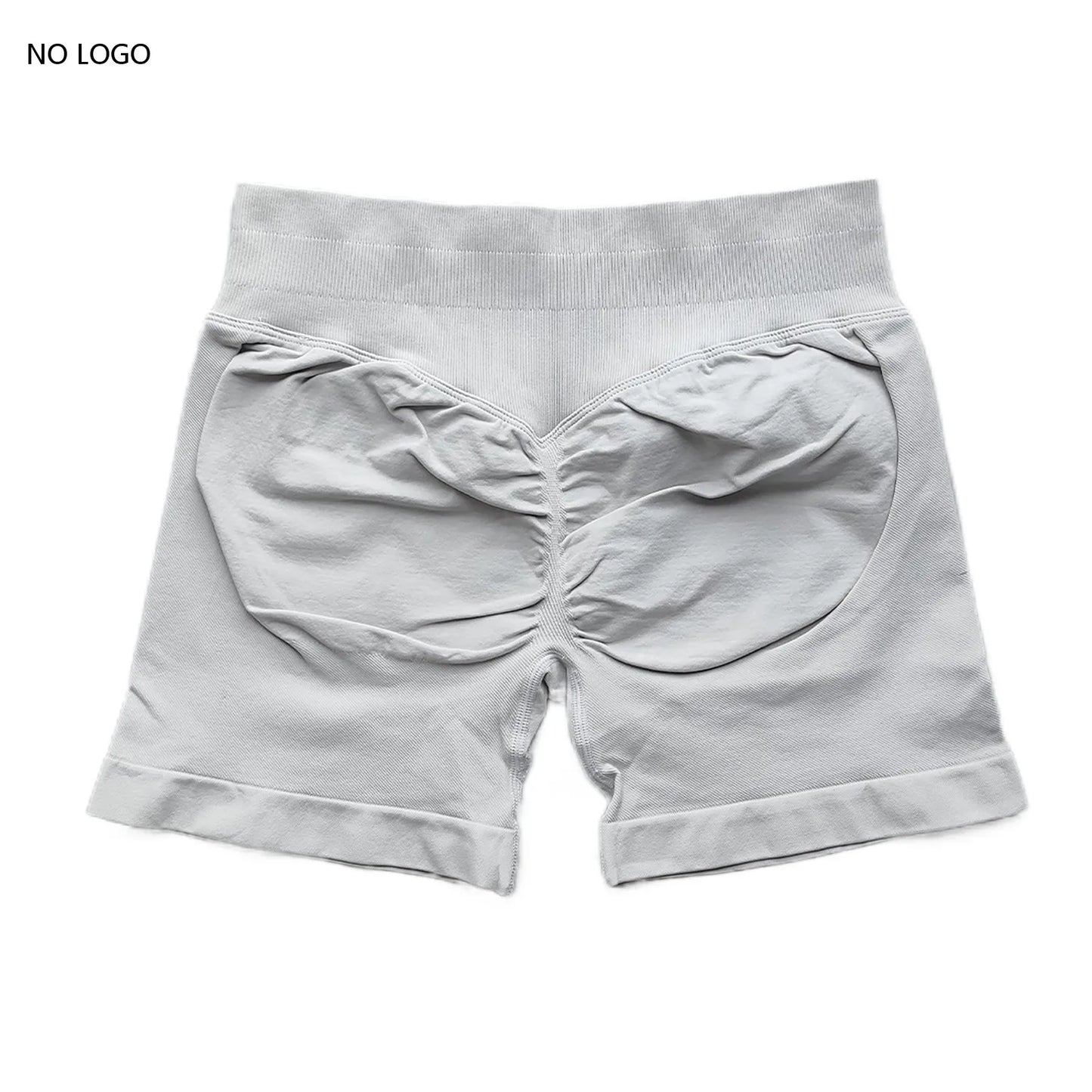 Scrunch Shorts Low Ribbed Band Seamless Shorts Booty Hight Stretch