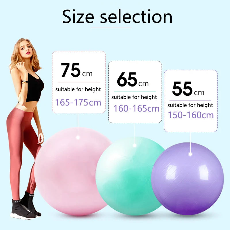 Explosion-Proof Big Yoga Balls for Fitness Gym