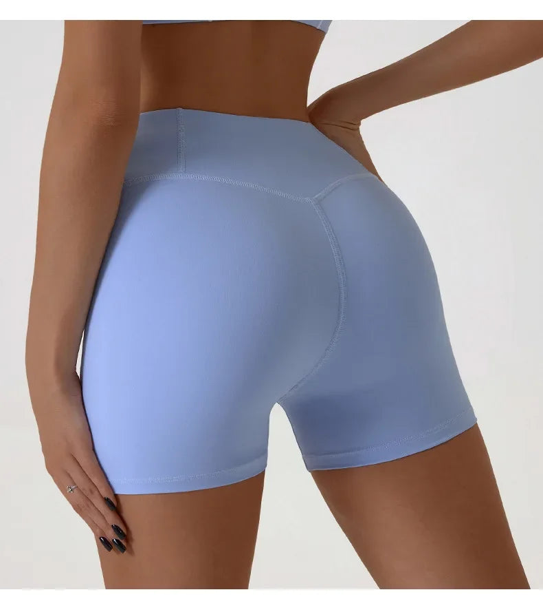 Women's Sports Shorts High Waist Hip Lifting Fitness Tight