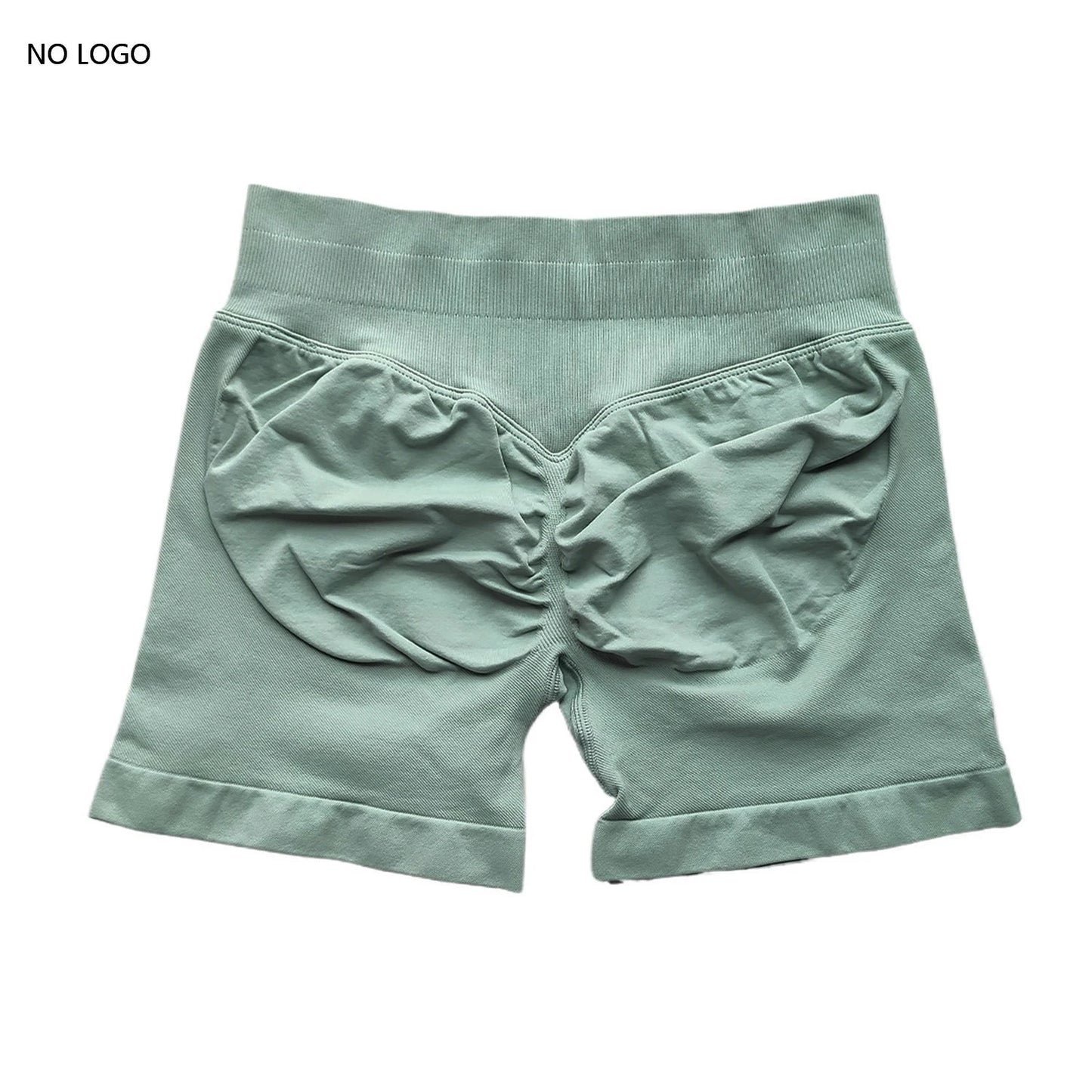 Scrunch Shorts Low Ribbed Band Seamless Shorts Booty Hight Stretch