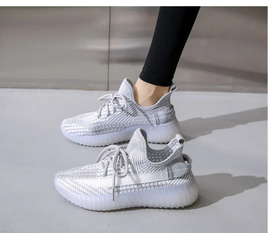 Casual Breathable Women's Soft Sole Versatile Lightweight Running Shoes