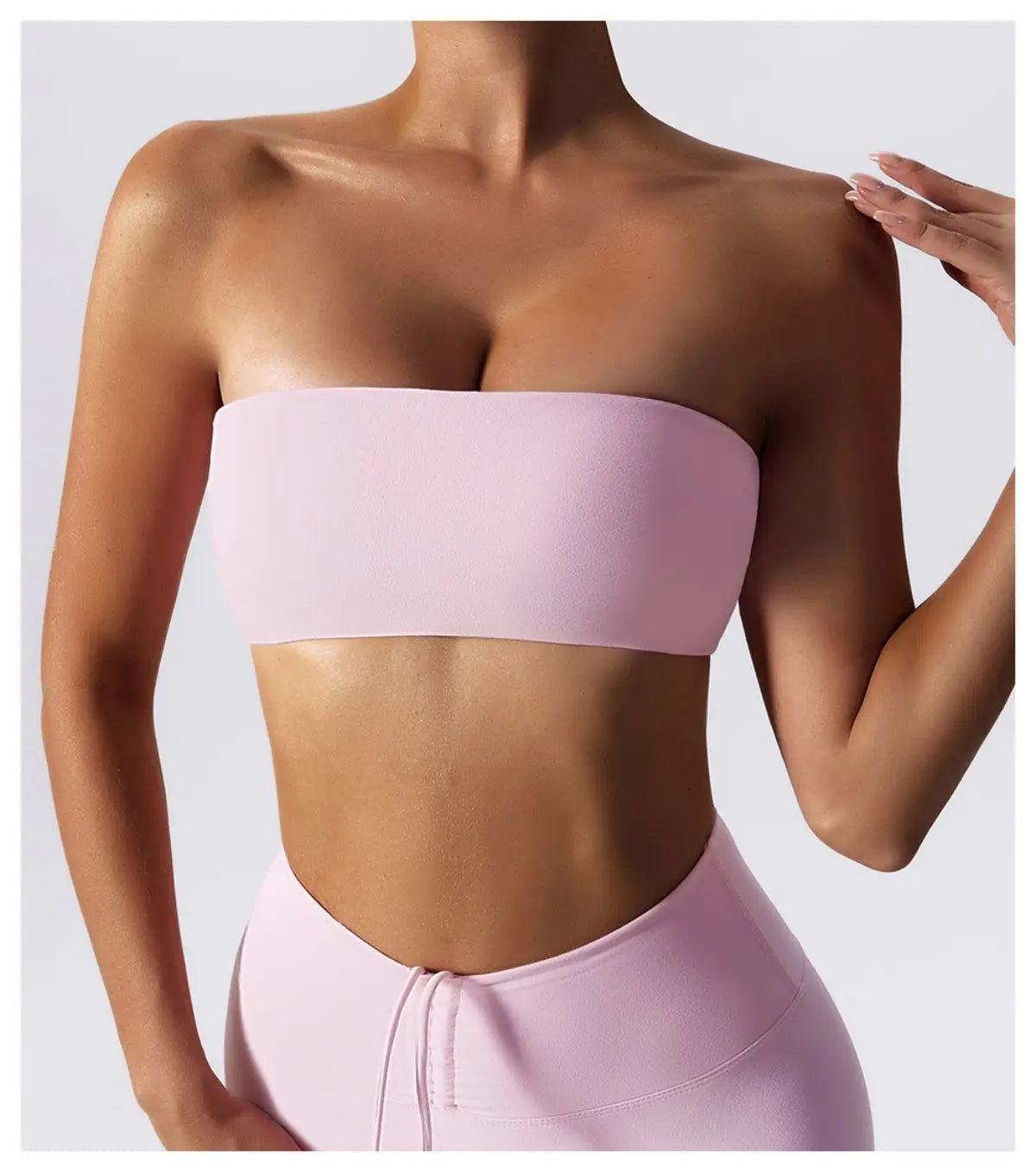 Strapless Sports Bra Quick-Drying Yoga Tube Top