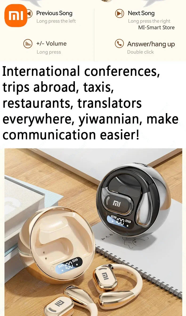 Bluetooth Translation Earphones Wireless with Microphone