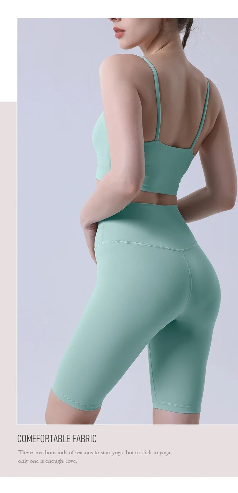 2 Piece Set Push Up Sports Bra and Short Leggings