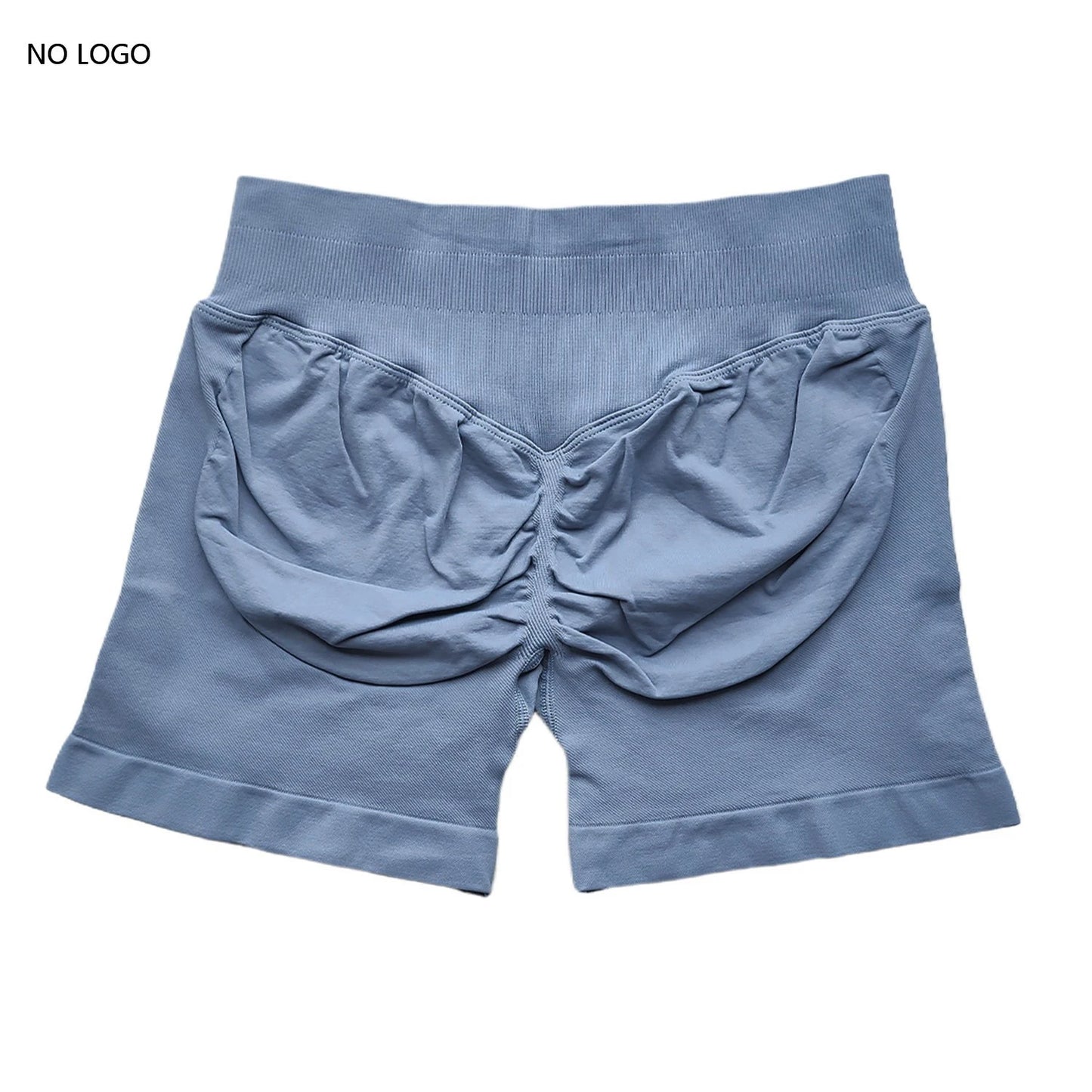 Scrunch Shorts Low Ribbed Band Seamless Shorts Booty Hight Stretch