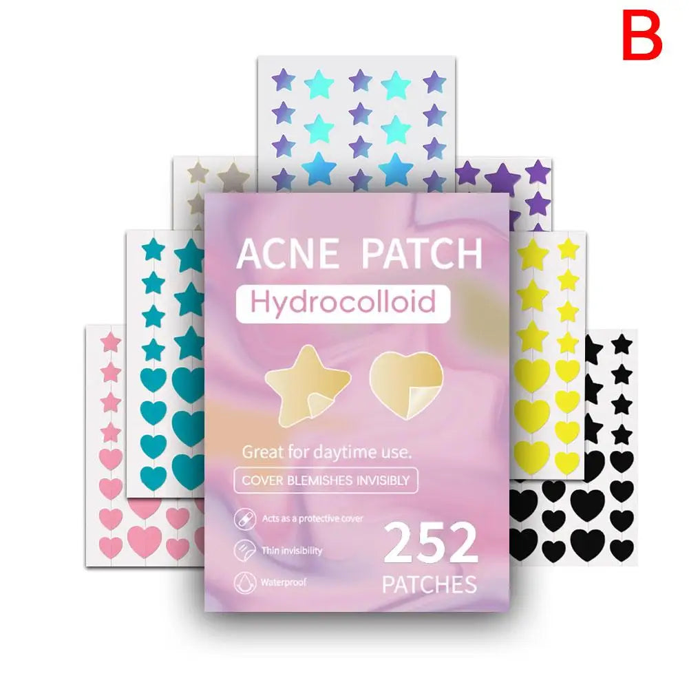 Colorful Star Pimple Patch Invisible Acne Removal Skin Care Stickers