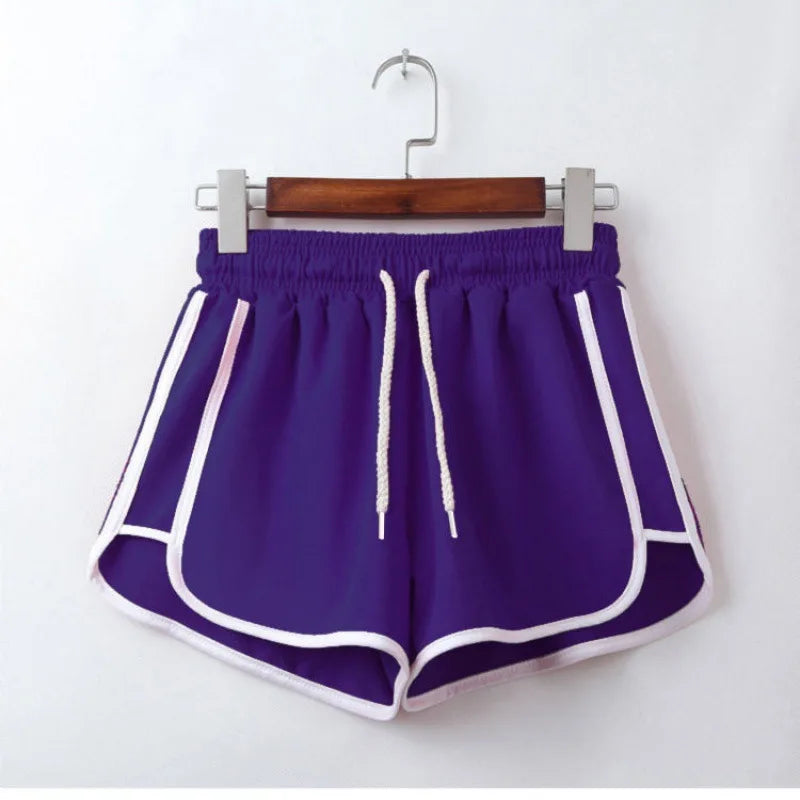 mid-waist casual loose straight thin breathable wide leg shorts